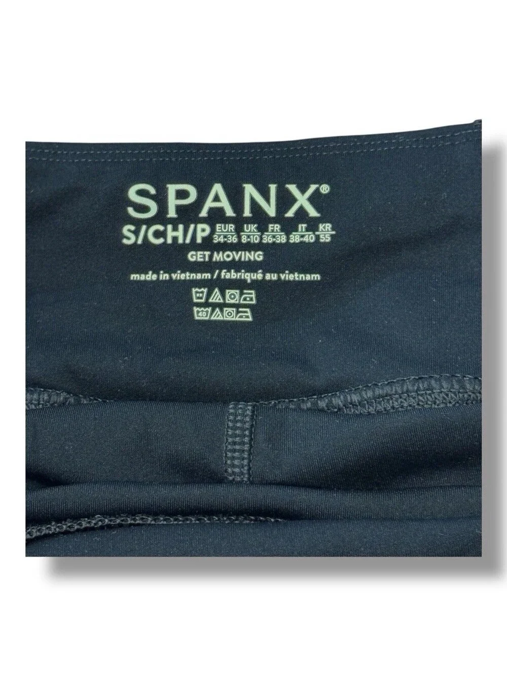 SPANX Shape Get Moving Black Skort Activewear Perforated Shorts Women’s Sz S